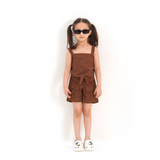 CHOCO LINEN CO-ORD SET