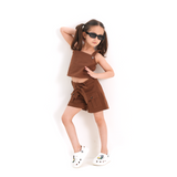 CHOCO LINEN CO-ORD SET